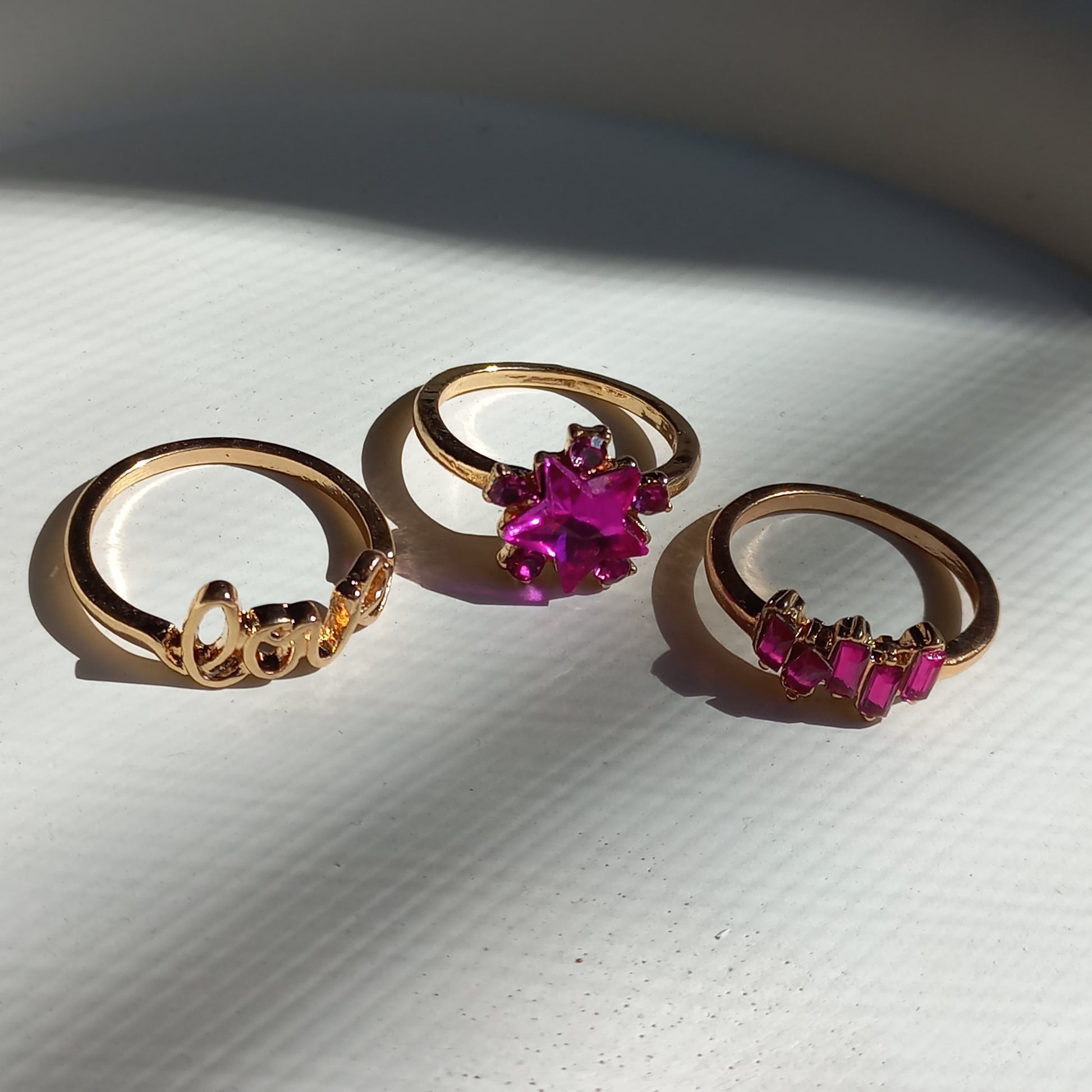 Petal Pink Ring Set | Size 7.5 - 