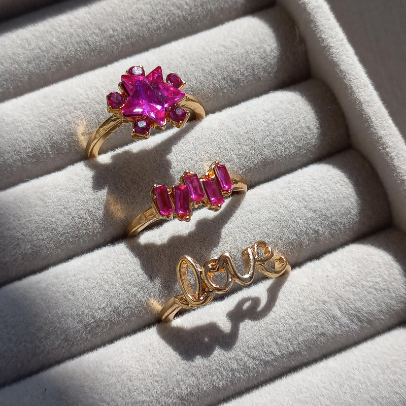 Petal Pink Ring Set | Size 7.5