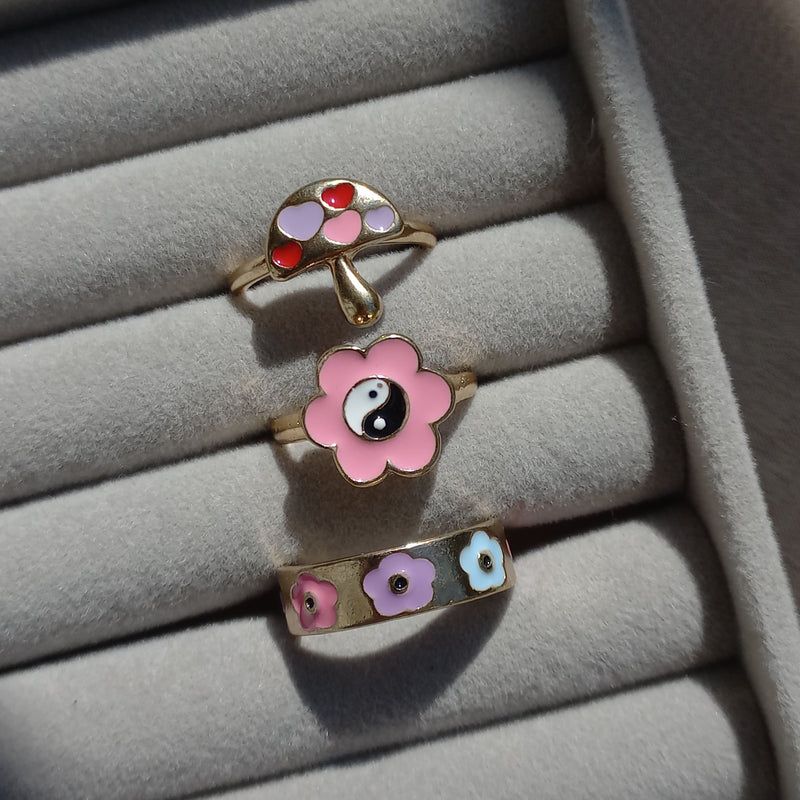 Pink Essence Ring Set | Size 7