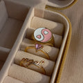 Pink Yin Yang Ring Set | Size 7.5 - 