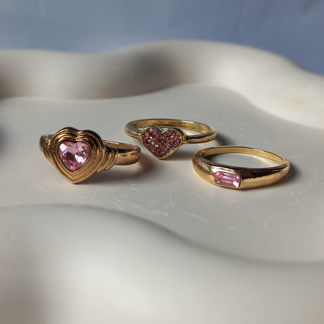 Rose Glow Ring Set | Size 7.5 - Rings