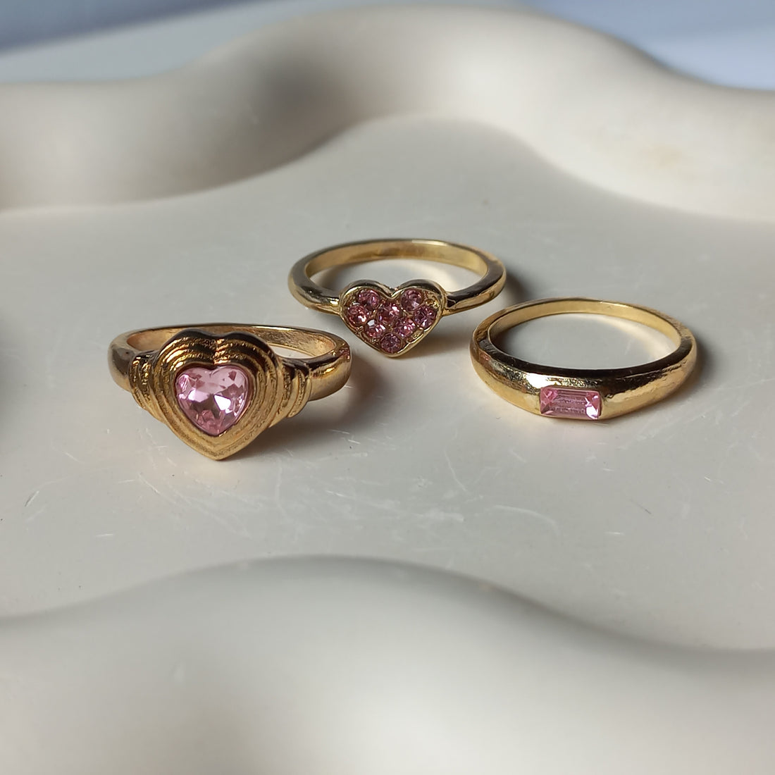 Rose Glow Ring Set | Size 7.5 - Rings