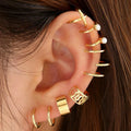 Set of 12 Non-Piercing EarCuffs - Earrings