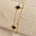 Stainless Steel Clover Bracelet - 