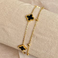 Stainless Steel Clover Bracelet - 