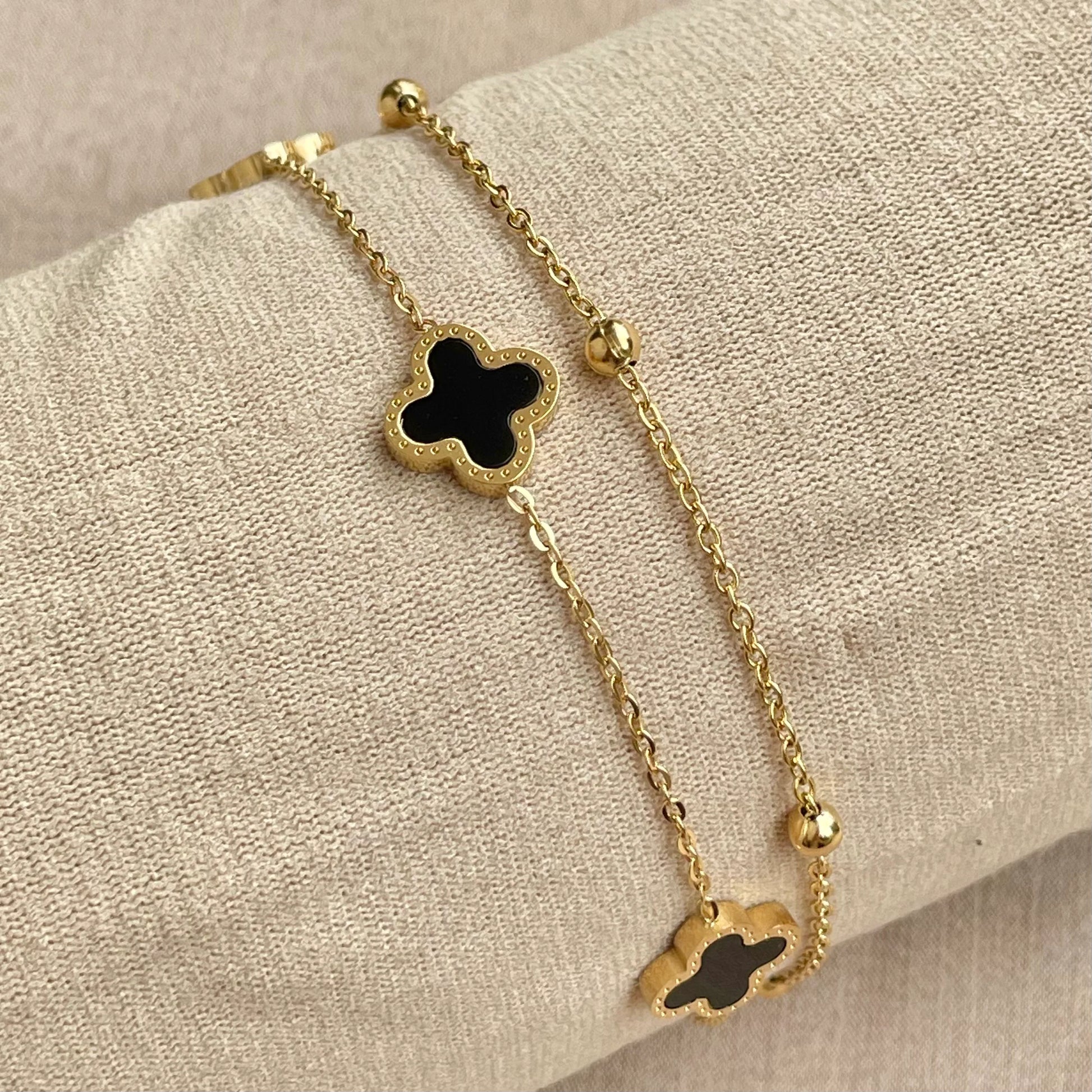 Stainless Steel Clover Bracelet - 