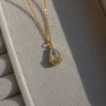 Stainless Steel Gold Radiance Pendant - 