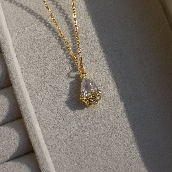 Stainless Steel Gold Radiance Pendant