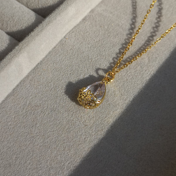 Stainless Steel Gold Radiance Pendant