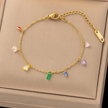 Stainless Steel Mini Charms Bracelet