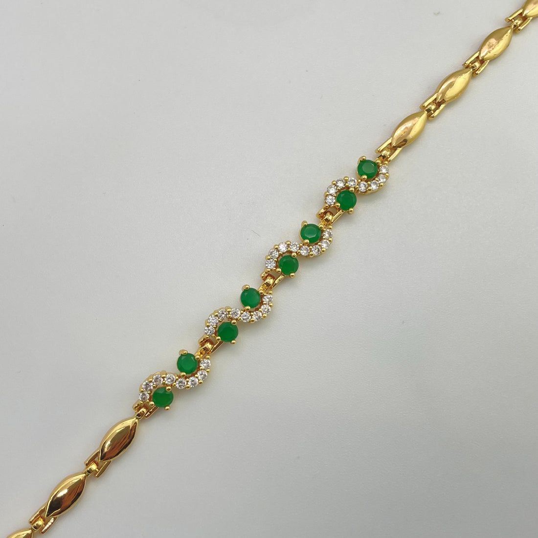 Studded Jade Bracelet | Tarnish-Free - Bracelets