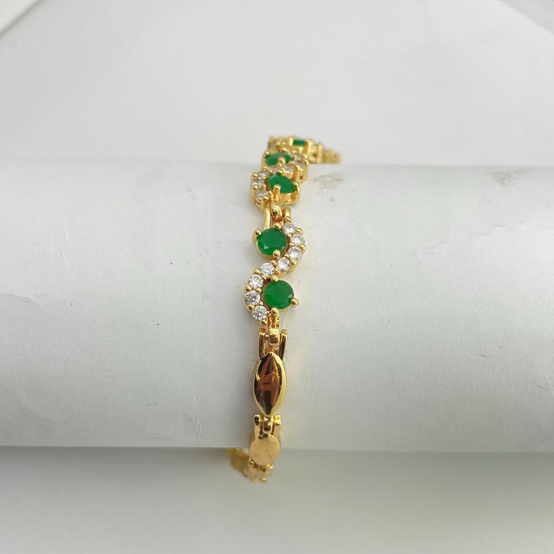 Studded Jade Bracelet | Tarnish-Free