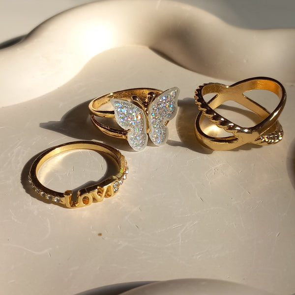 Topaz Ring Set | Size 8 - Rings