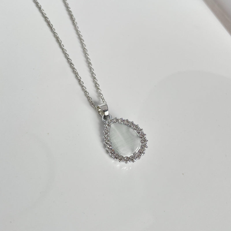 White Drop Pendant | Tarnish-Free