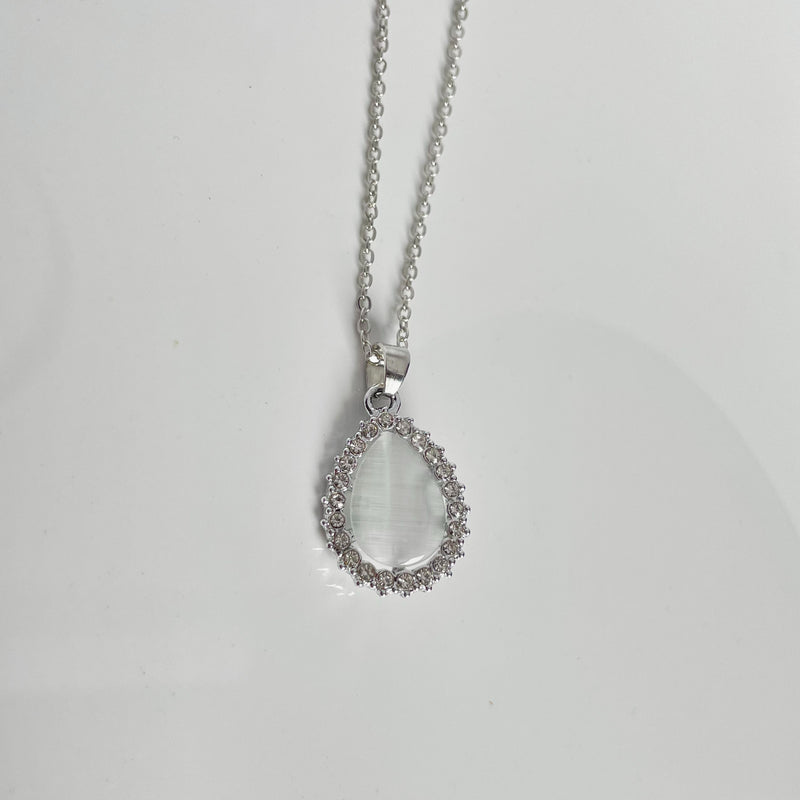 White Drop Pendant | Tarnish-Free