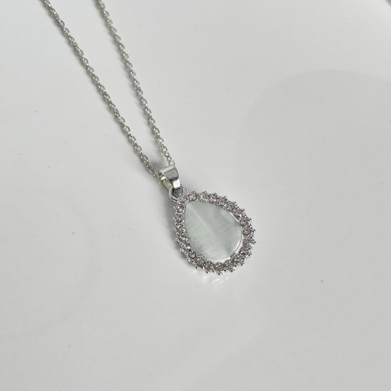 White Drop Pendant | Tarnish-Free