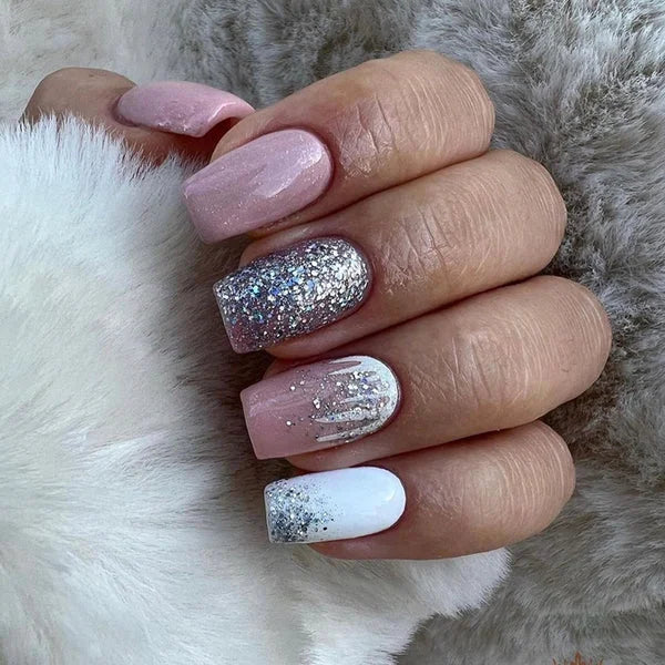 Opal Sparkle Nails