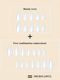 White Cat Eye Nails