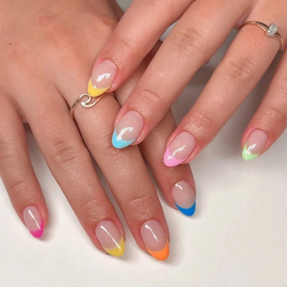 Colorful French Tips