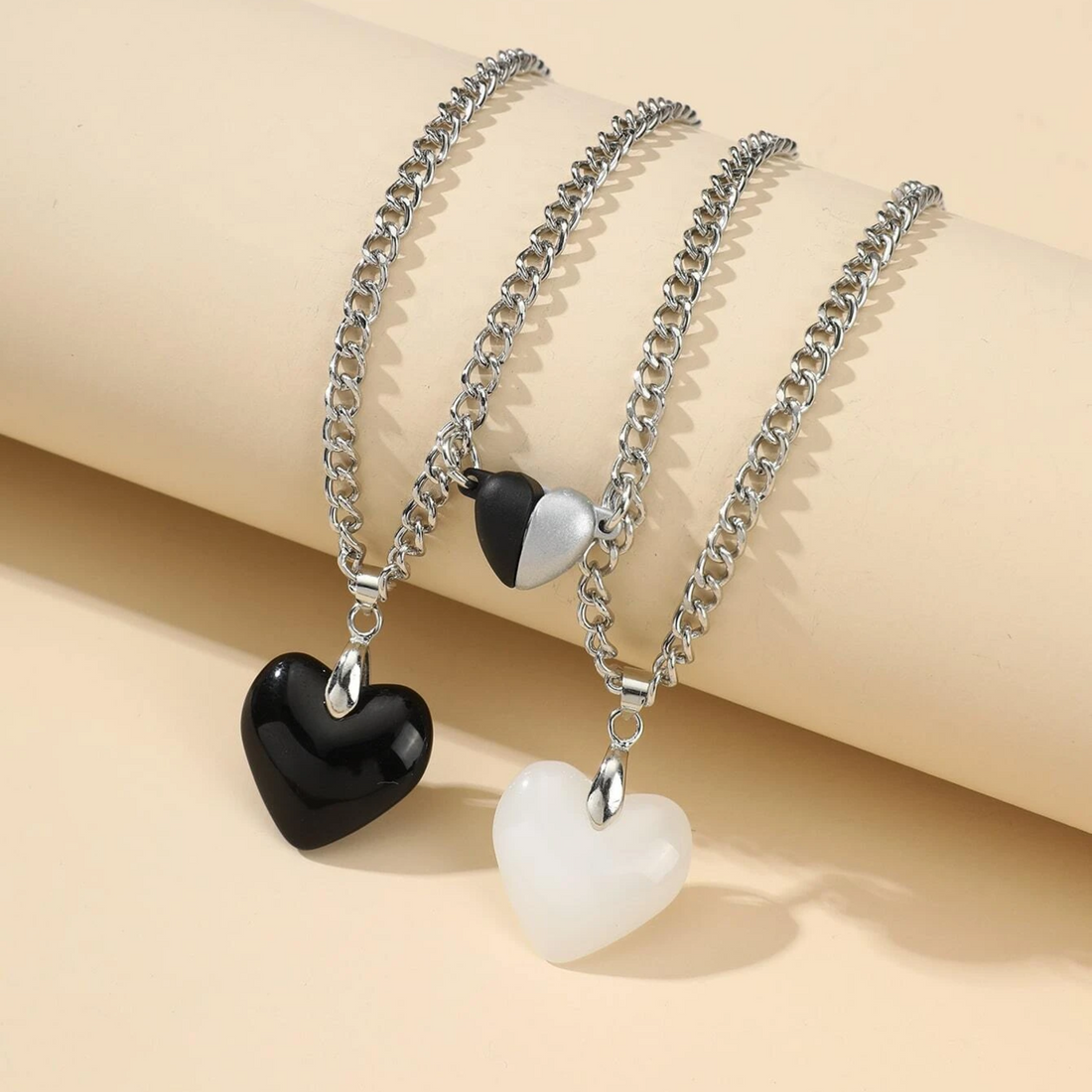 Shein Friendship Hearts Pendant - Necklaces