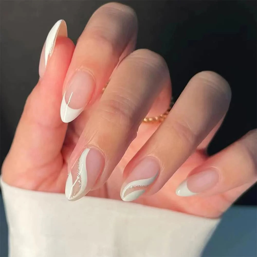 Almond Vanilla Nails - Press on Nails