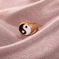 Black & White Yin Yang Ring | Size 8 - 