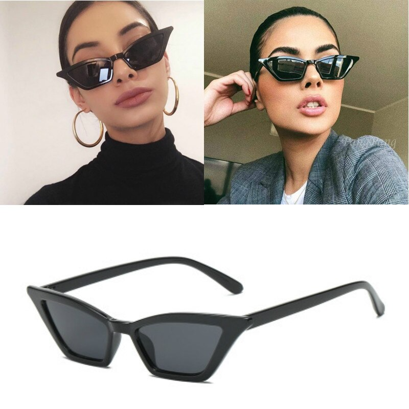 Cat Eye Sunglasses - Black - Sunglasses