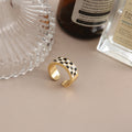 Checker Ring | Size 7 (Adjustable) - 