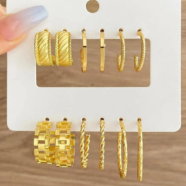 Dangle Earrings Set | 6 Pairs