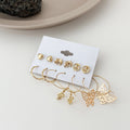 Elephant & Butterfly Earrings | 6 Pairs - 