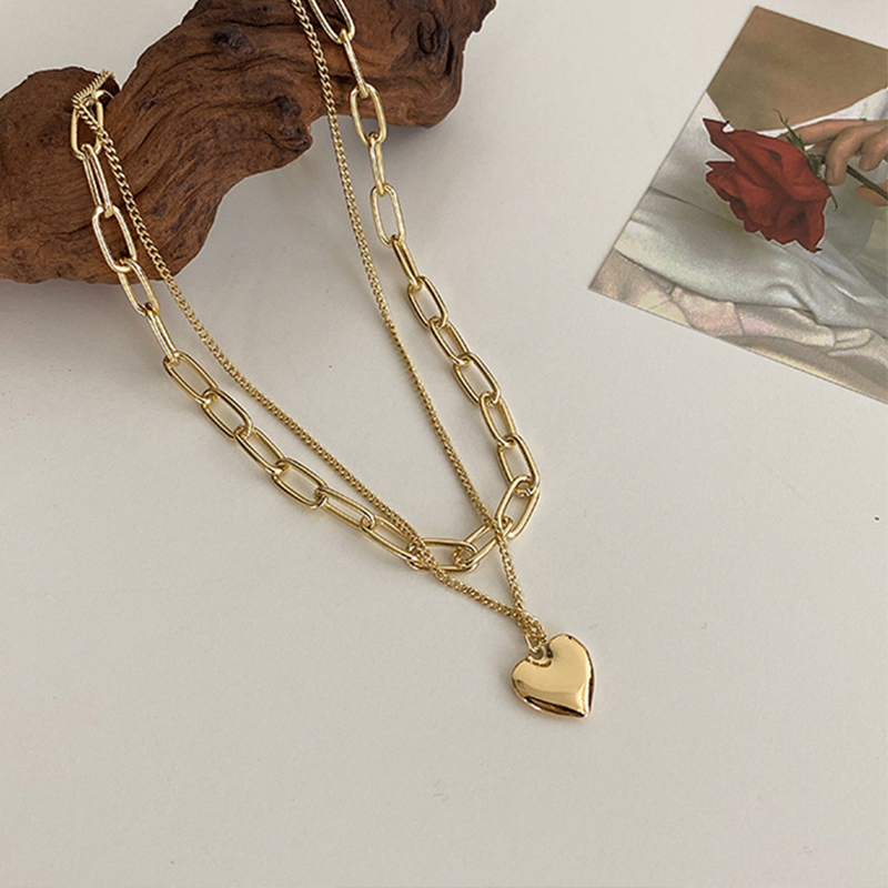 Heart Chain Necklace - 