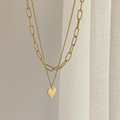 Heart Chain Necklace - 