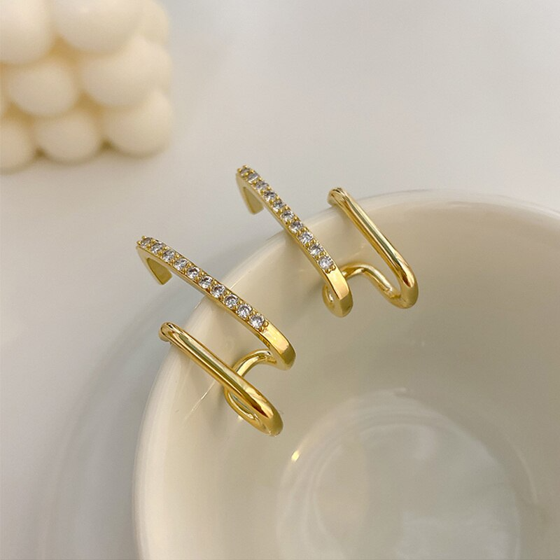 Mia Golden Studded EarCuff - 