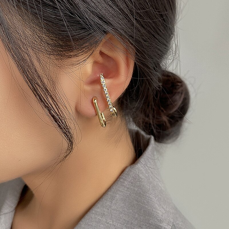 Mia Golden Studded EarCuff - 