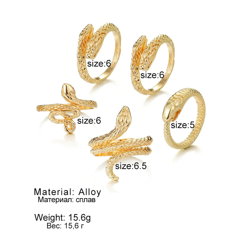Minimal Snake Ring Set | Size 7