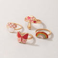 Rainbow Rings Set | Size 7 - 