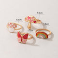 Rainbow Rings Set | Size 7 - 