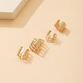 Set of 4 Geometric EarCuffs - 