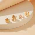 Set of 4 Geometric EarCuffs - 