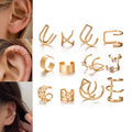 Set of 12 Non-Piercing EarCuffs - 