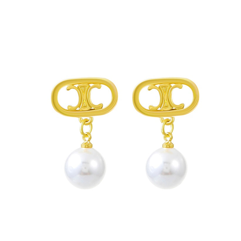 Pearl Drop Earrings - Earrings