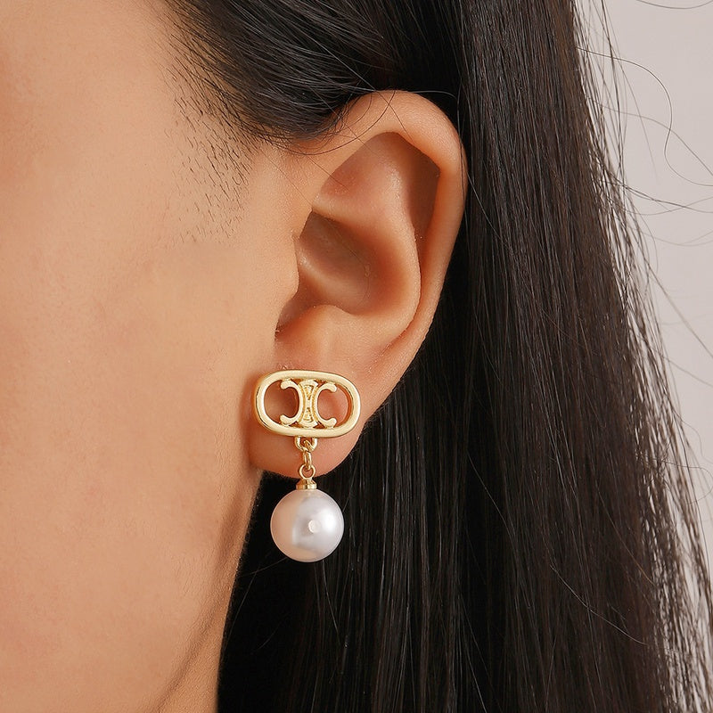 Pearl Drop Earrings - Earrings