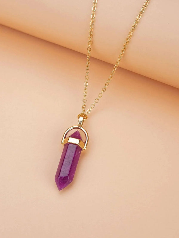 Purple Bullet Pendant