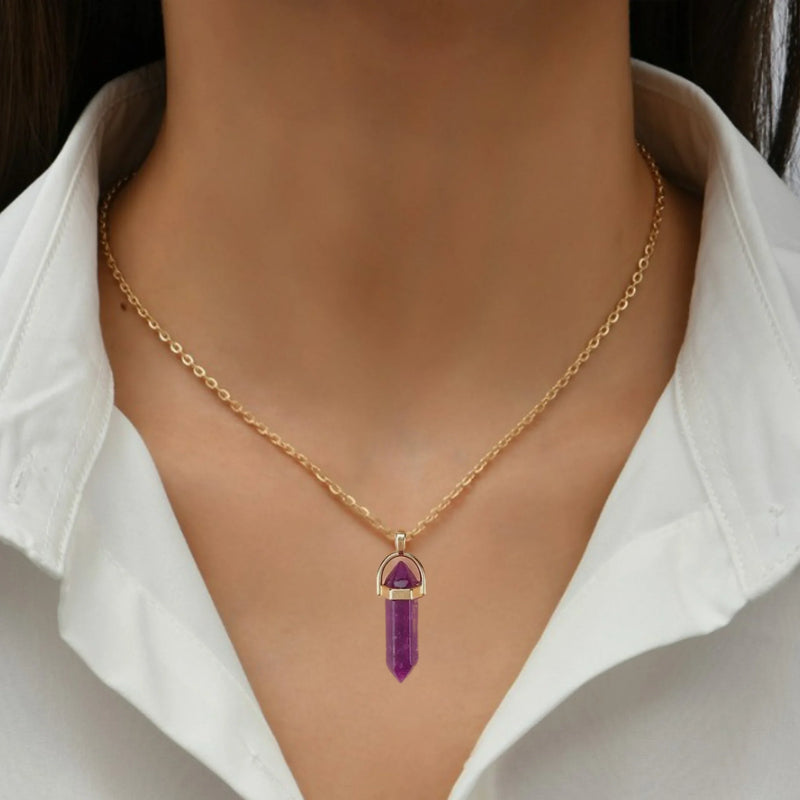 Purple Bullet Pendant