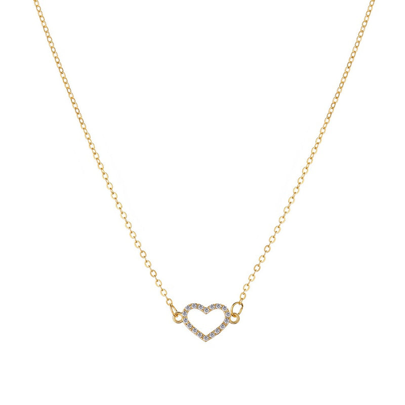 Shein Rhinestone Heart Pendant