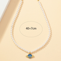 Shein Royal Blue Planet Necklace - 