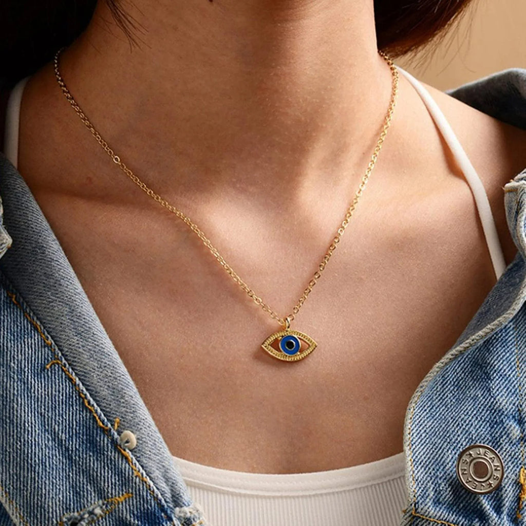 Shein evil eye deals necklace