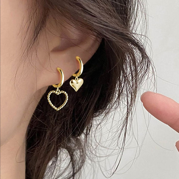 Shein Twin Heart Earrings