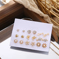 Vivacious Studs Set | 9 Pairs - 